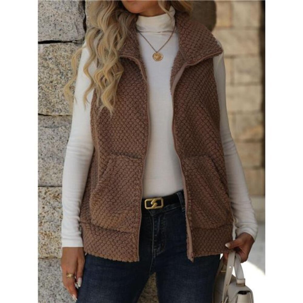 Zip-Up Vest Coat - Picture 5 of 11